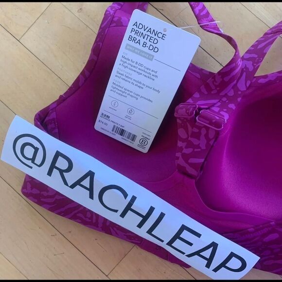 Athleta Advance Printed Bra 32B m5 - Picture 5 of 5